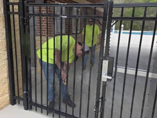 Dallas Door and Hardware gate and pool access hardware installation in Georgia