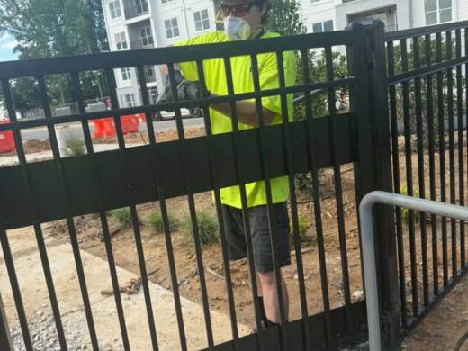 Dallas Door and Hardware gate and pool access hardware installation in Georgia