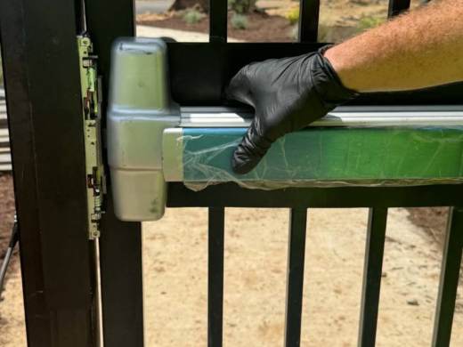 Dallas Door and Hardware gate and pool access hardware installation in Georgia