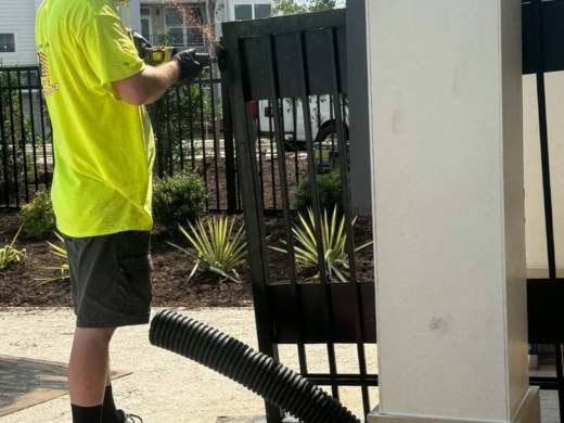 Dallas Door and Hardware gate and access-control project